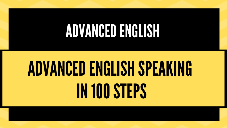 i want to talk to you in advanced english