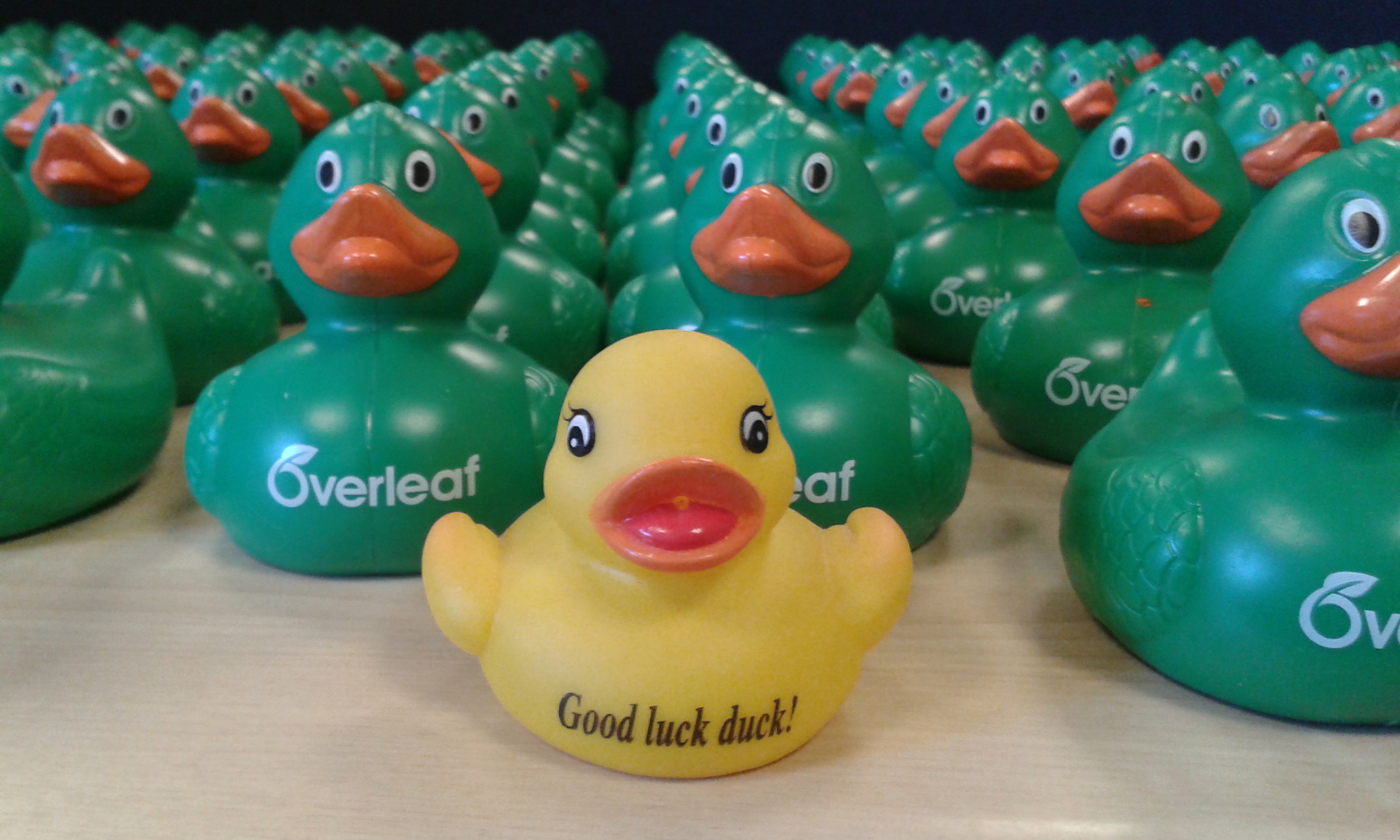 Overleaf Rubber Duck Army at Imperial College London