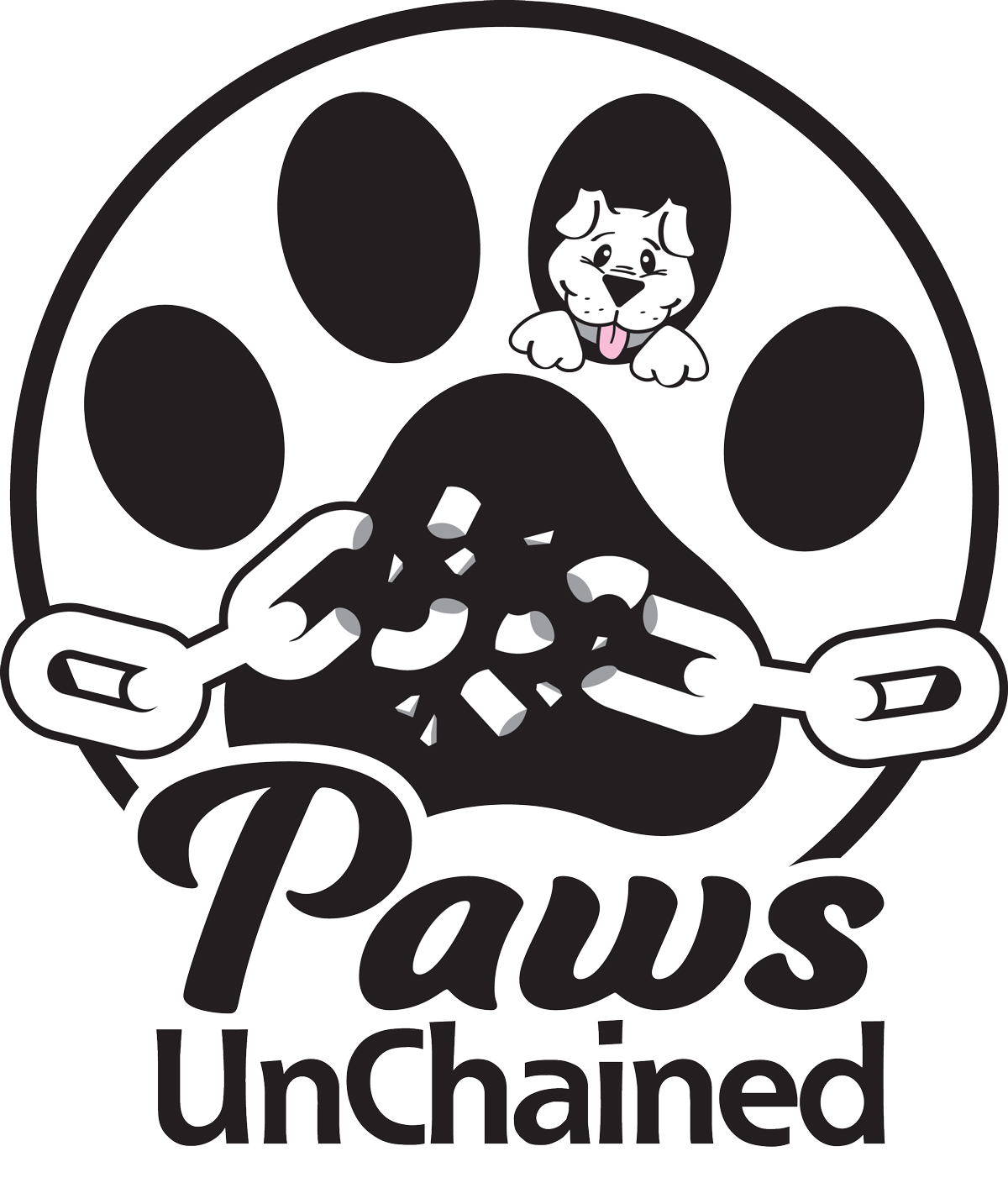 Paws UnChained, Inc. logo