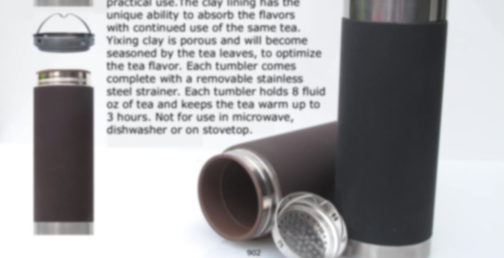CC Fine Tea, Travel Tea Tumbler: Yixing Clay, Color-Changing