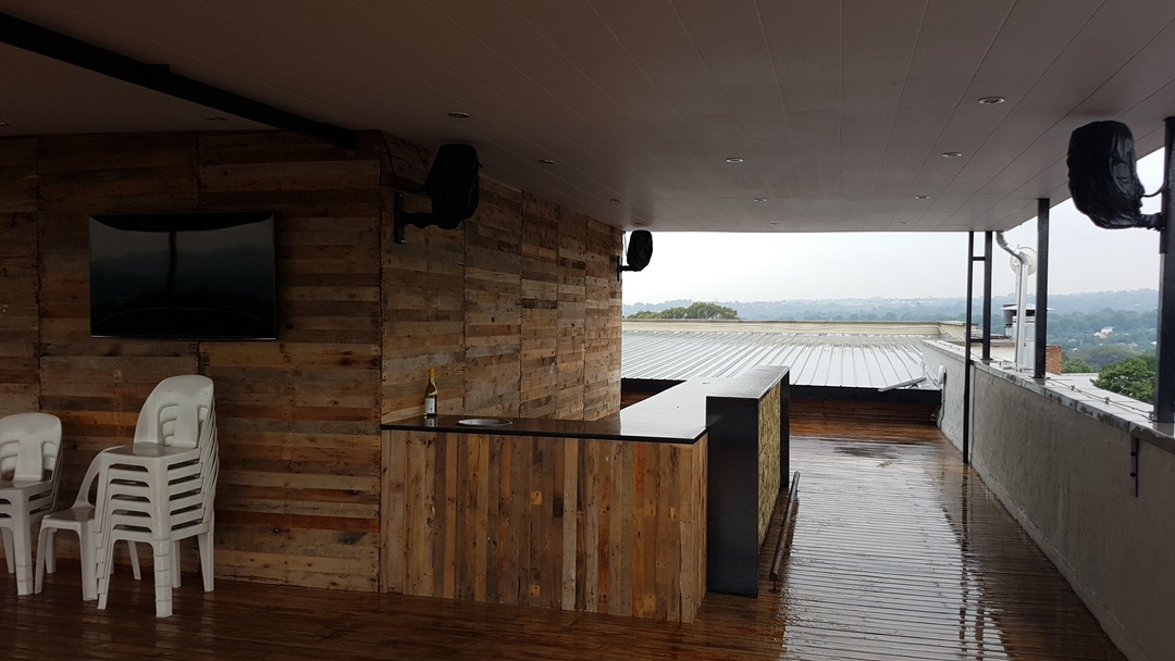 Our rooftop bar 
