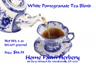 White Pomegranate Tea Blend from Home Farm Herbery