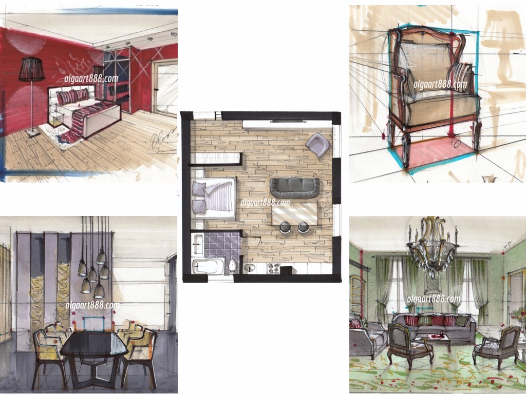 Sketching With Markers For Interior Designers Online School Of