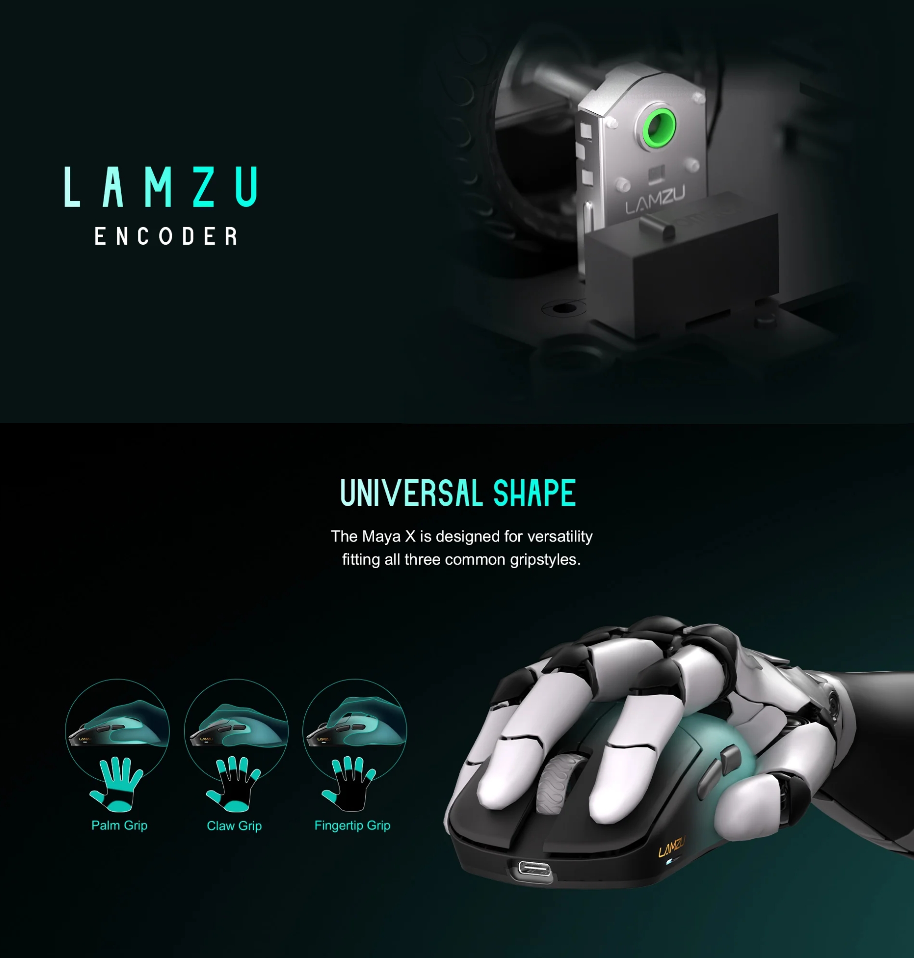 Lamzu Maya X Aimlabs Wireless Gaming Mouse - Micro Center