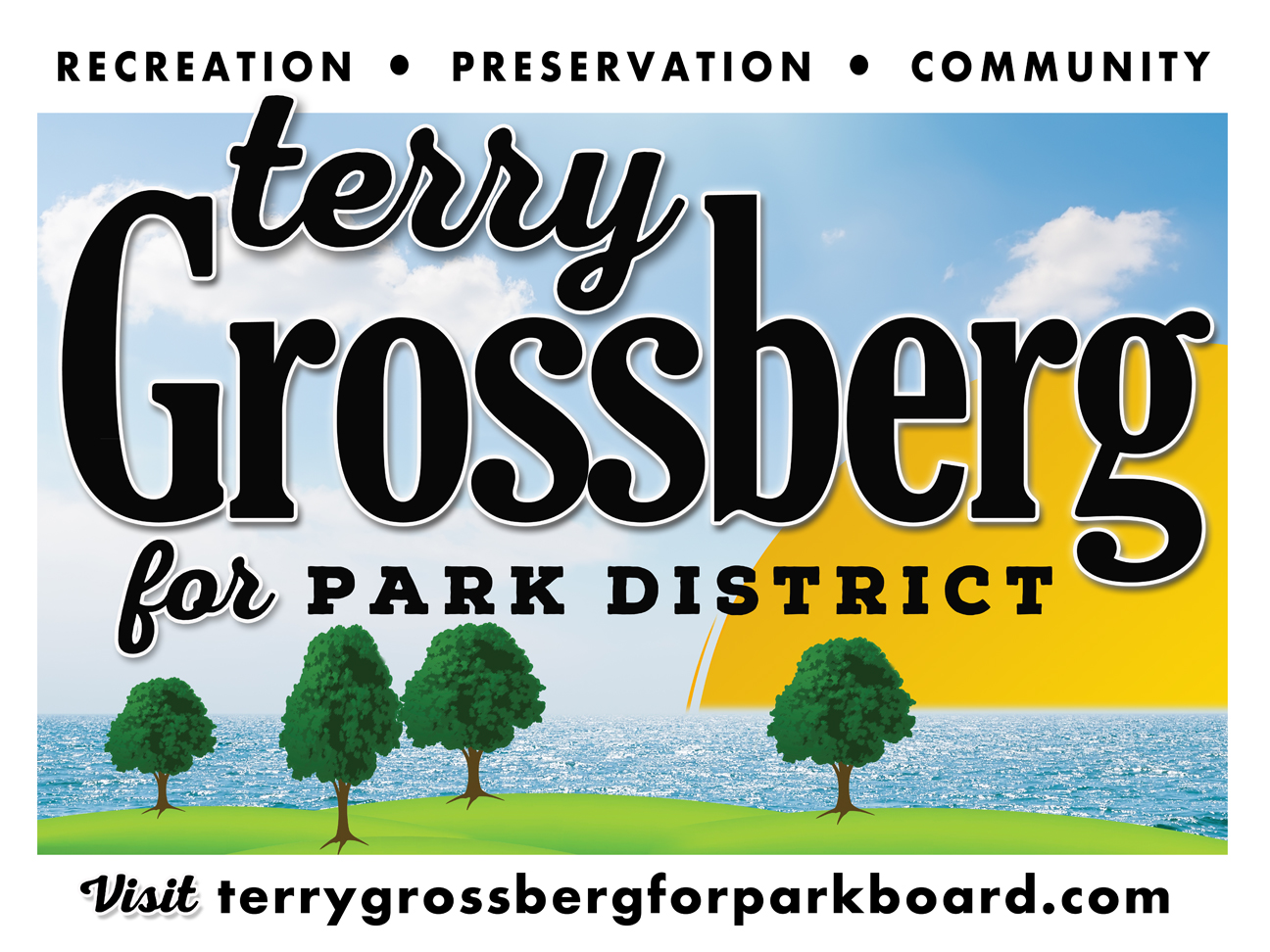 Terry Grossberg for Park Board logo