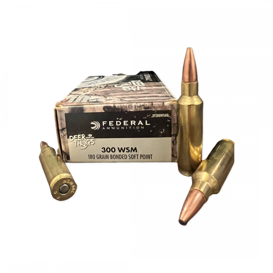 300 WSM Federal Deer Things 180 Grain Bonded Soft Point - 20 Round Box ...