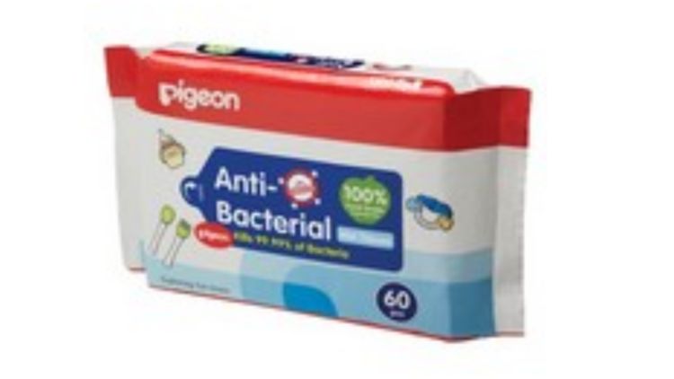 "Pigeon" brand sterilising wipes