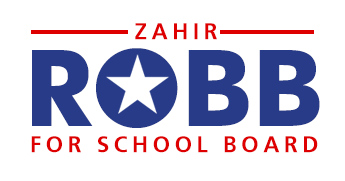 Zahir Robb for School Board 2018 logo