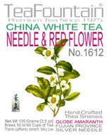 Needle & Red Flower China White Flower Tea Balls from TeaFountain
