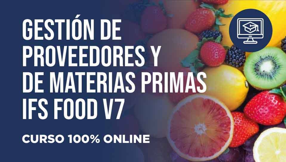 Product image for Gestión de proveedores y de materias primas, servicios y procesos subcontratados - requisitos IFS Food V7
