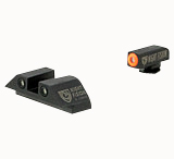 Night Fision GLK001010OGXG Official Costa Ludus Night Sights Green Tritium Orange Outline Front Sight-Green Tritium Bar Rear Sight Glock 17/17L/17MOS/19