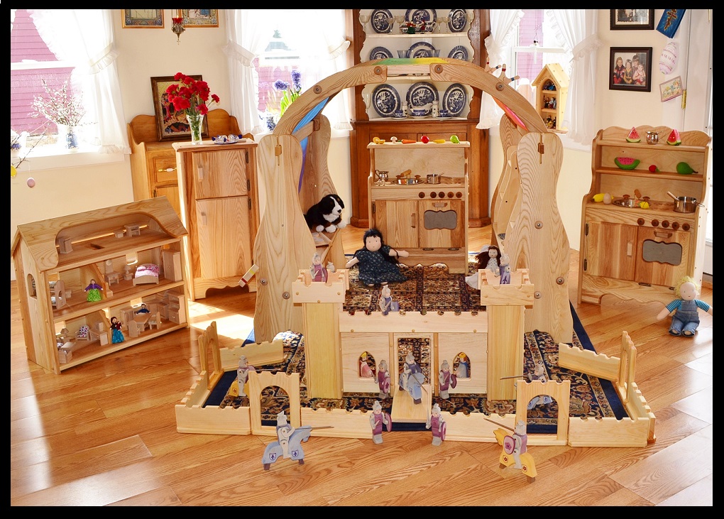 seri's wooden dollhouse