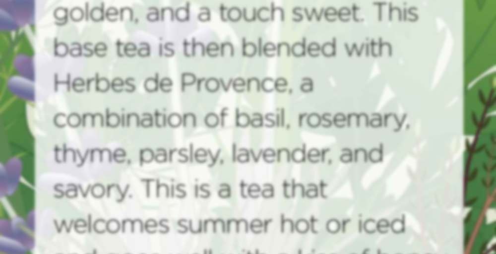 Herbes de Provence Tea by Handmade Tea — Steepster