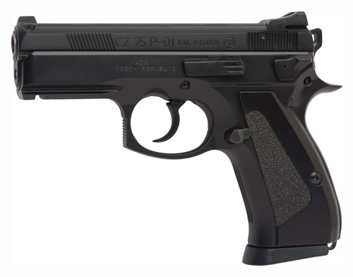CZ 75 P-01 9MM 3.8 BLK DECOCKER LIGHT RAIL 14RD