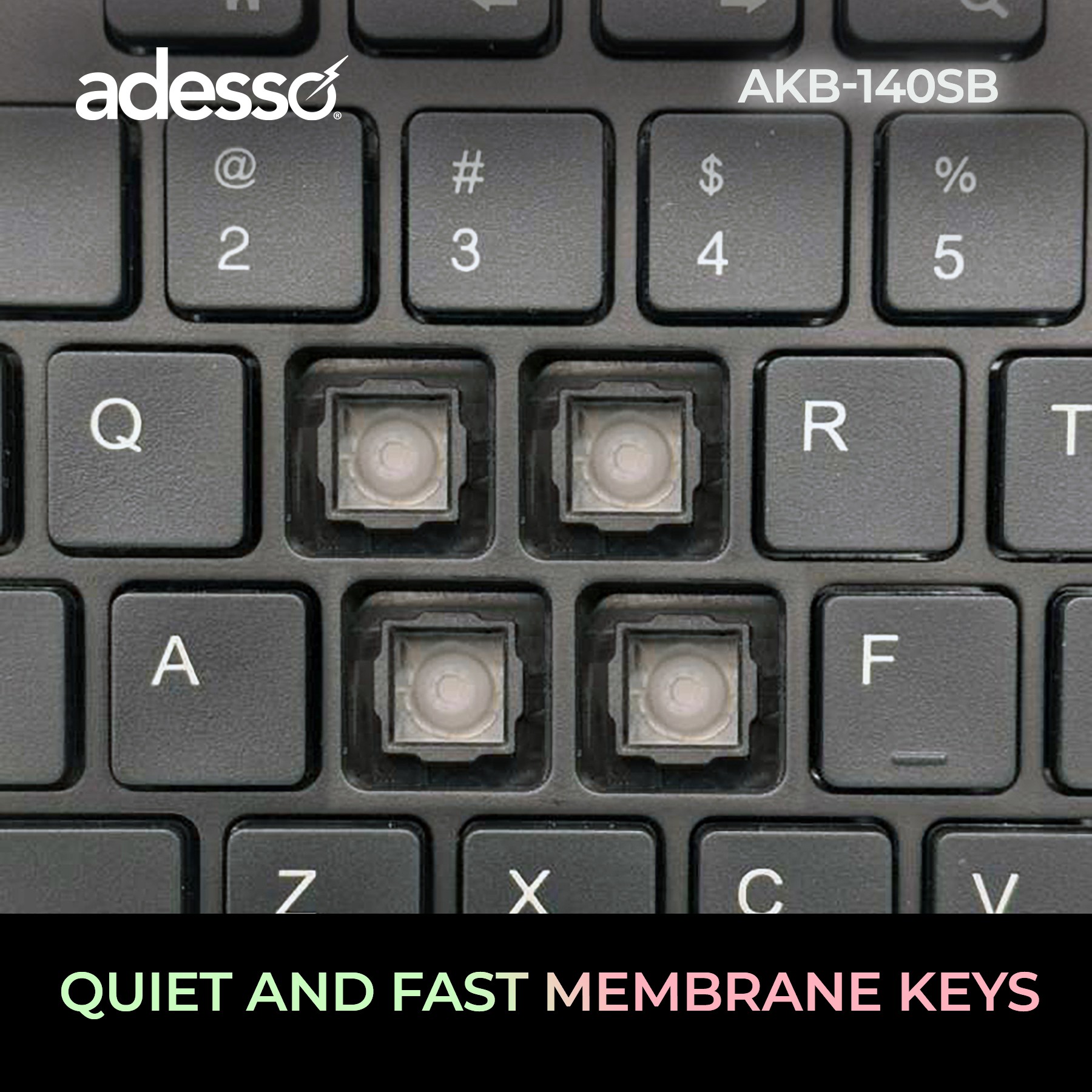 Quiet and Fast Membrane Switch Keyboard