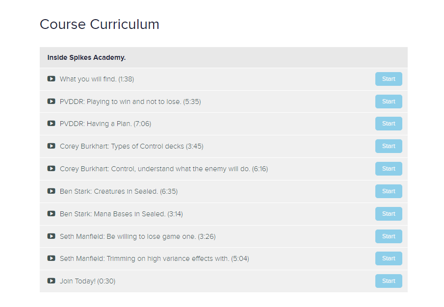 Free trial curriculum