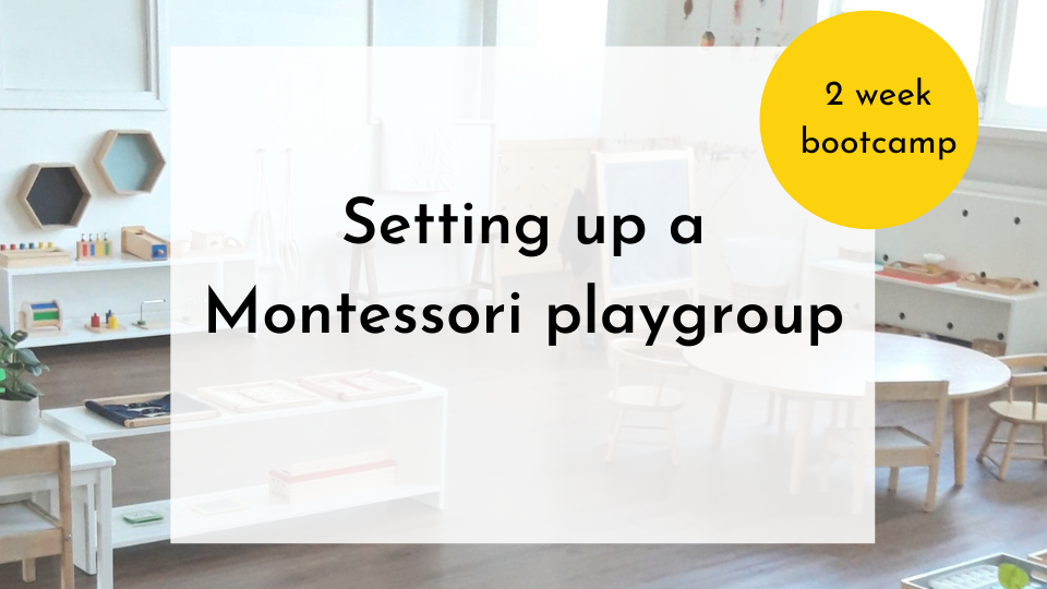 Product image for Setting up a Montessori playgroup - 2025
