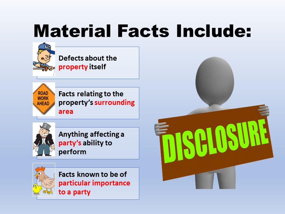 Disclosure of Material Facts