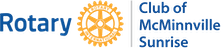 McMinnville Sunrise Rotary logo