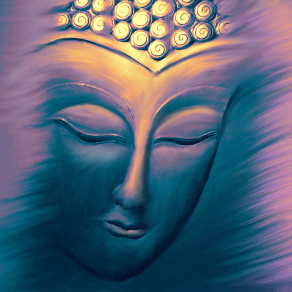 Blue Buddha by Hilary Oak