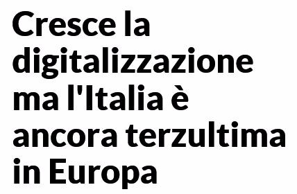 italia non digitale