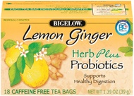 Lemon Ginger plus Probiotics from Bigelow