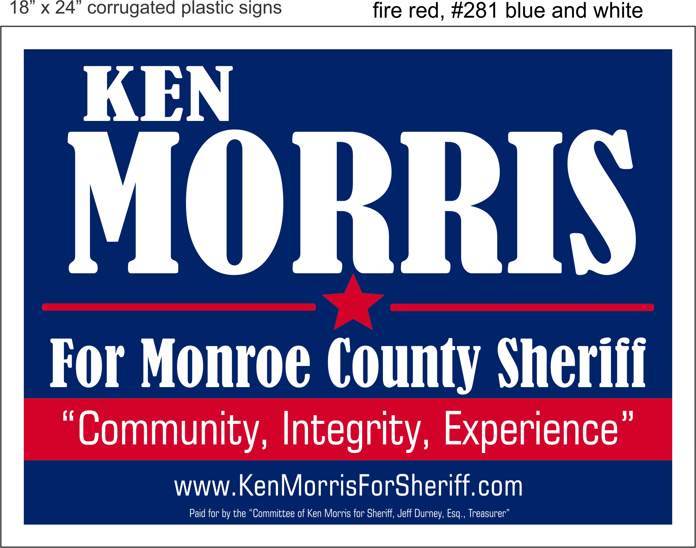 Ken Morris for Sheriff logo