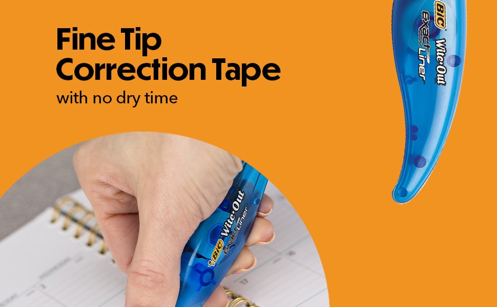 Fine tip correction tape