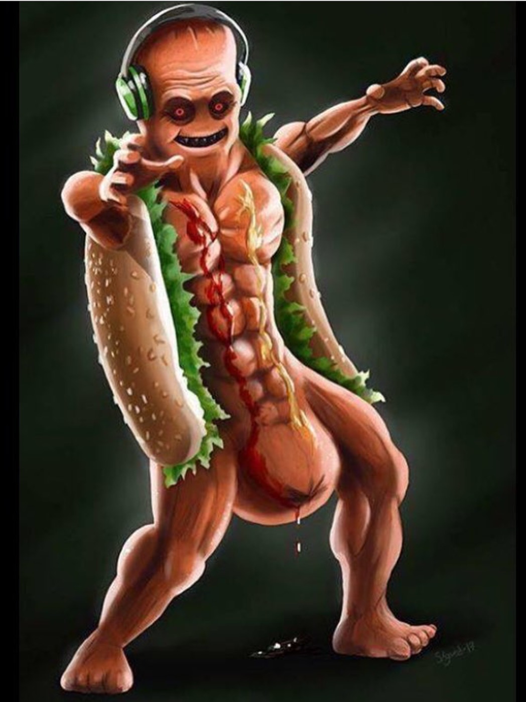 Dick hot dog ben