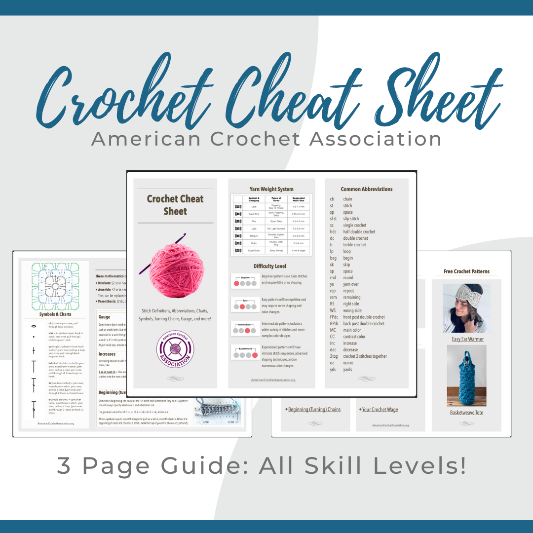 Free Crochet Cheat Sheet!