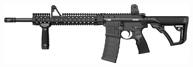 Daniel Defense 0205015027 DDM4 V1 5.56x45mm NATO 16" 30+1 Black Hard Coat Anodized 6 Position w/Soft