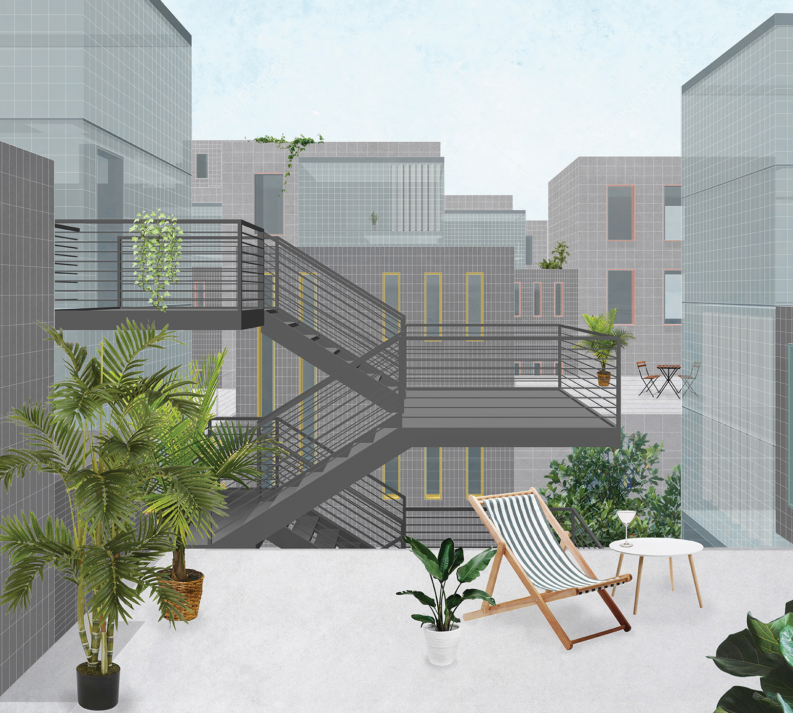 Perspective Drawing - Columbia GSAPP