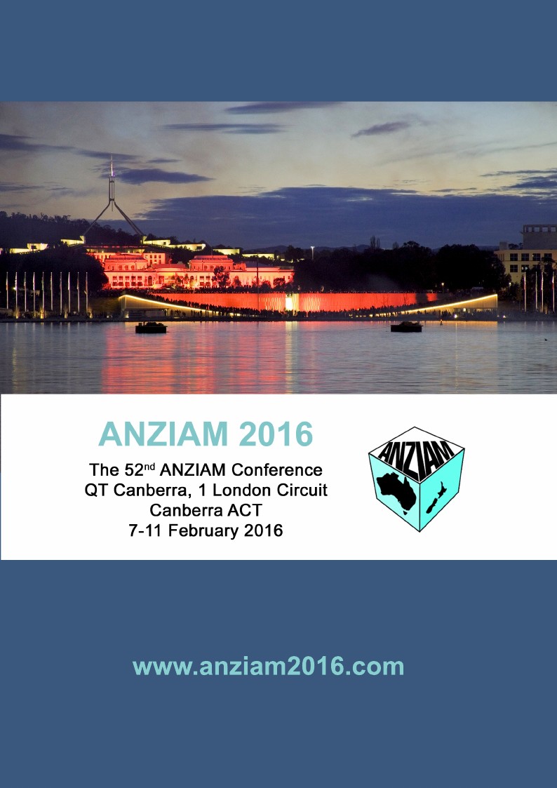 ANZIAM 2016 Conference Handbook on Overleaf