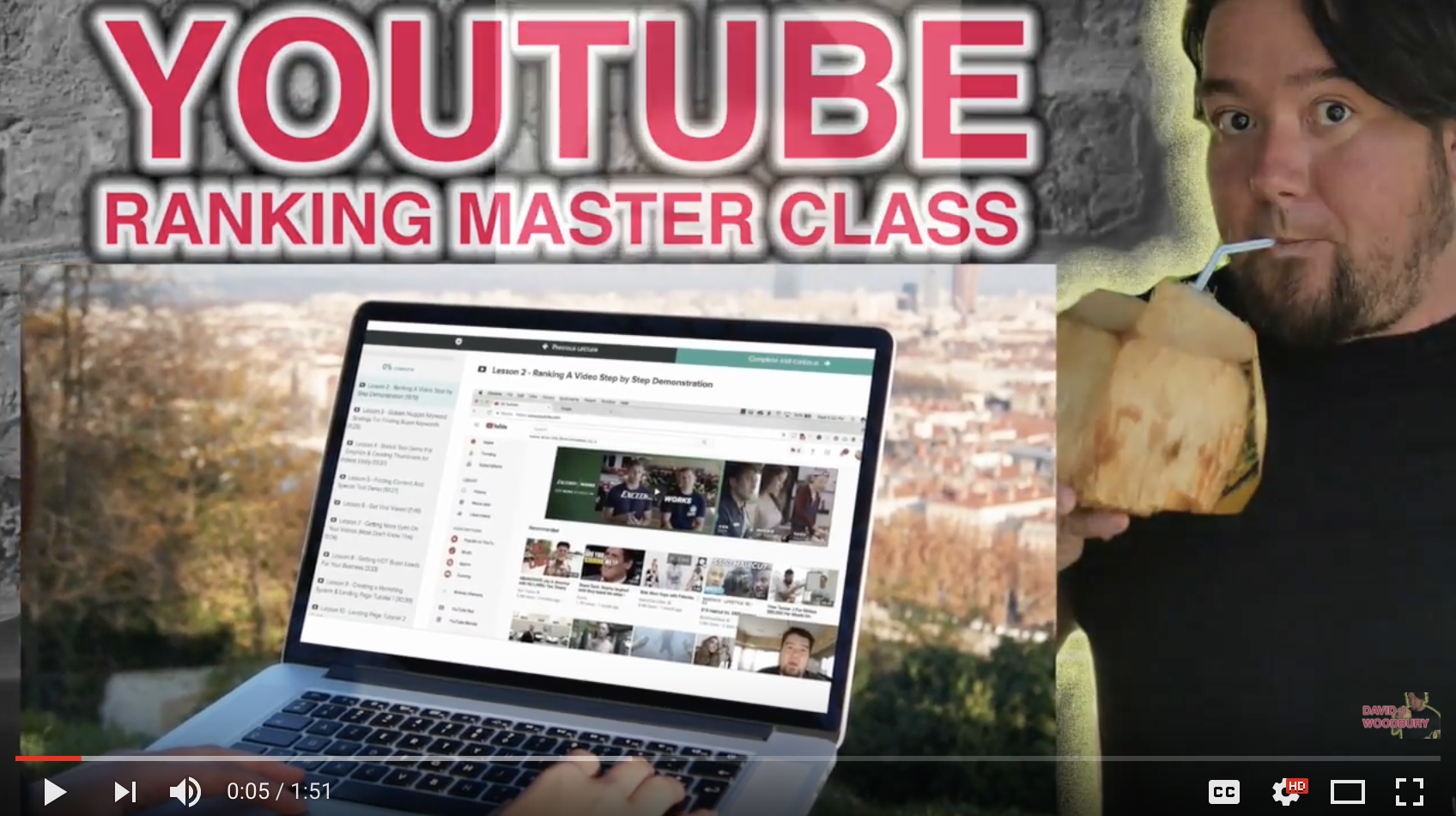 YouTube Ranking Master Class With David J Woodbury | Alternative