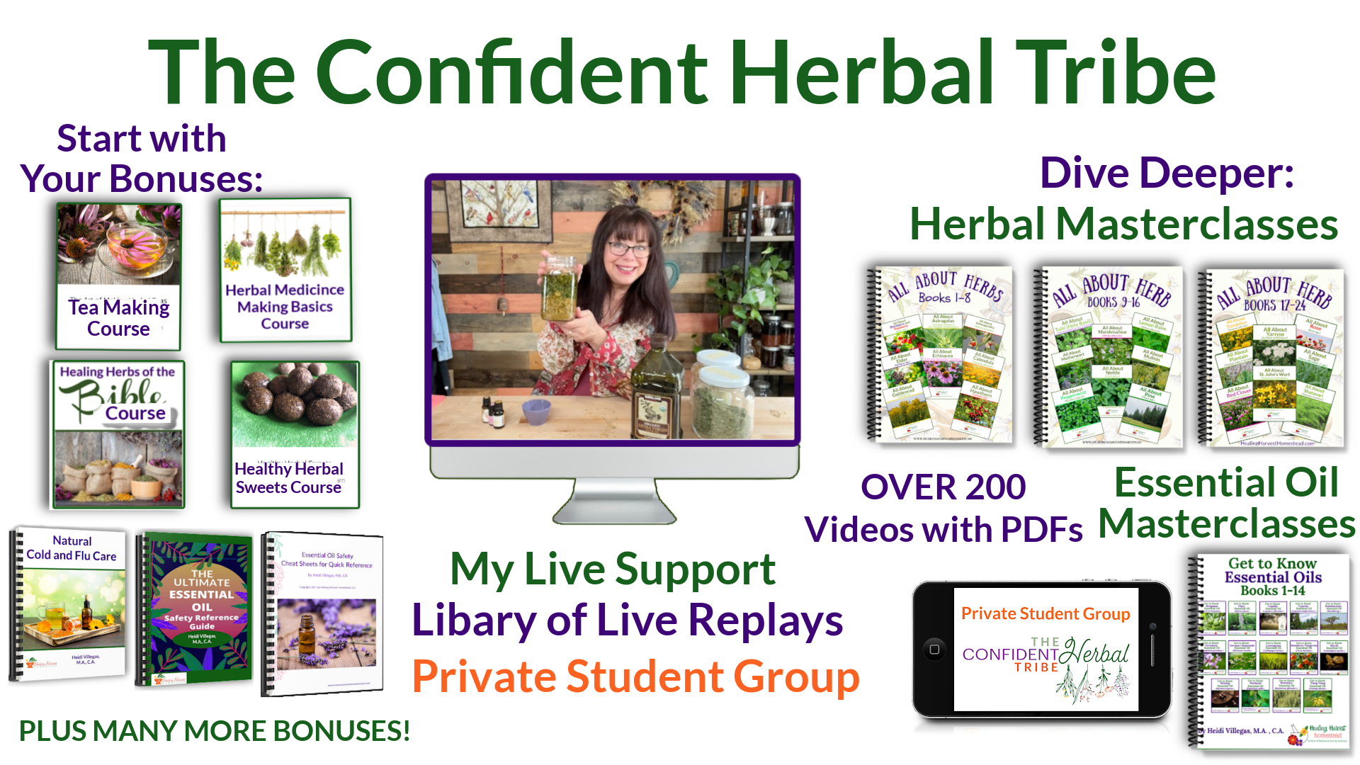 The Confident Herbal Tribe: Learn Herbs and Essential Oils Deeply, and