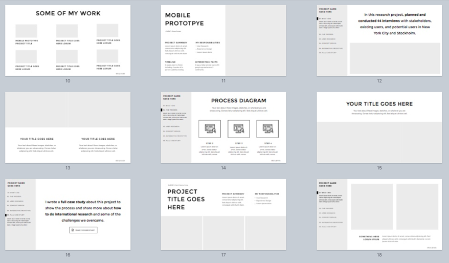 UX Portfolio Templates UX With Sarah