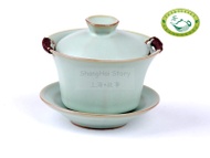 Top TianQing Ru Kiln Celadon KinKing Gaiwan 90ml/3.0oz from ShanghaiStory