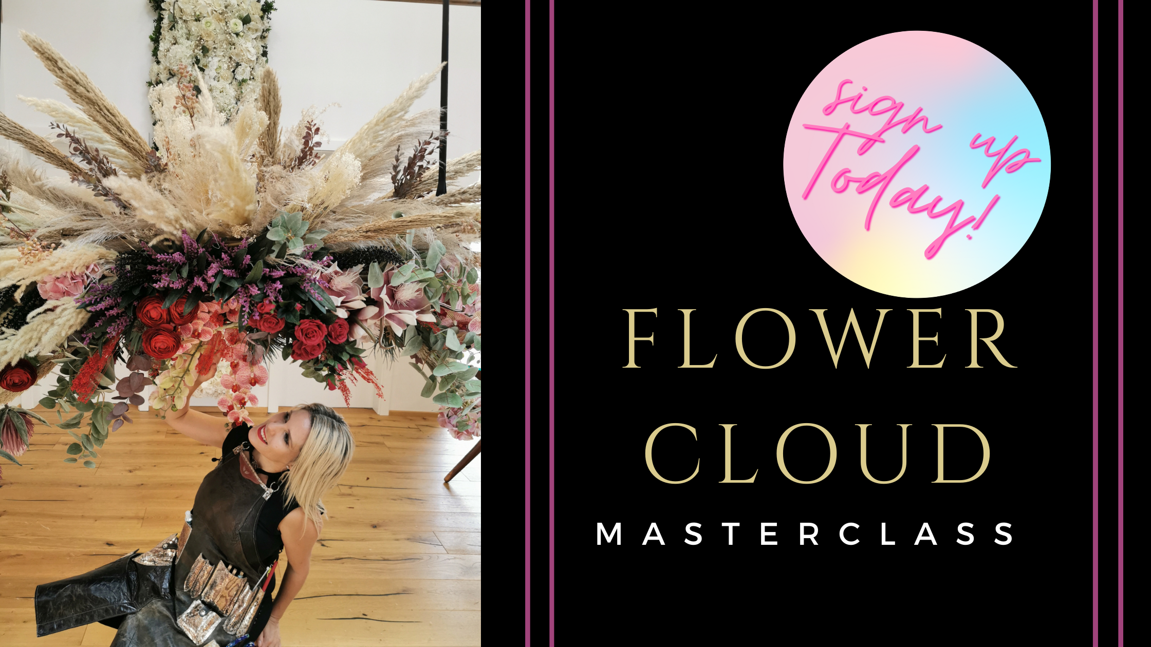 Diy Flower Chandelier Flower Cloud Course Laavish Flower Academy
