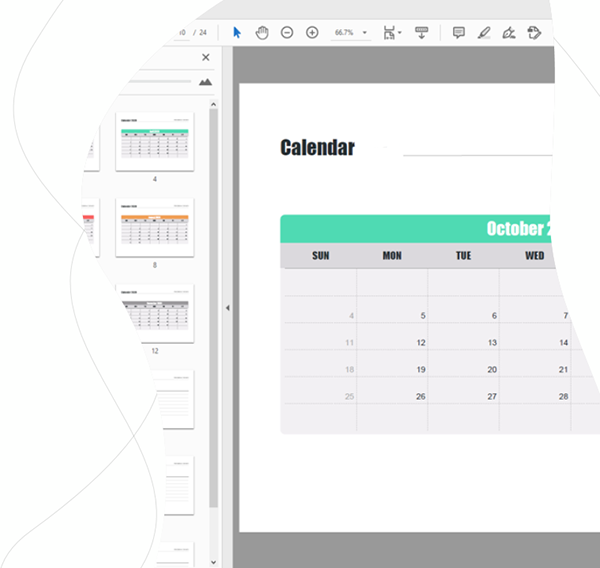 2022 Progressive Calendar Templates