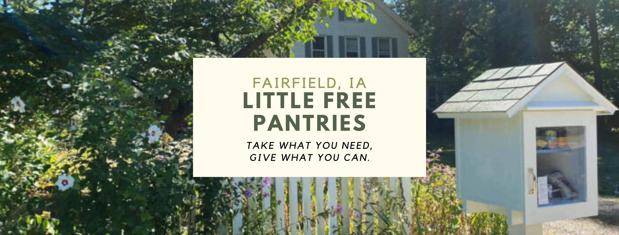 Fairfield Iowa Little Free Pantries logo