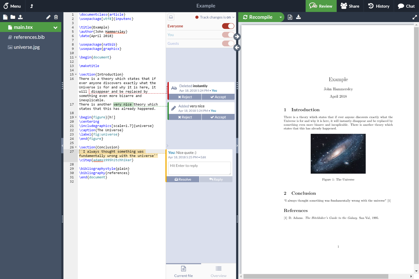 Try out Overleaf v2 - Overleaf, Online LaTeX Editor