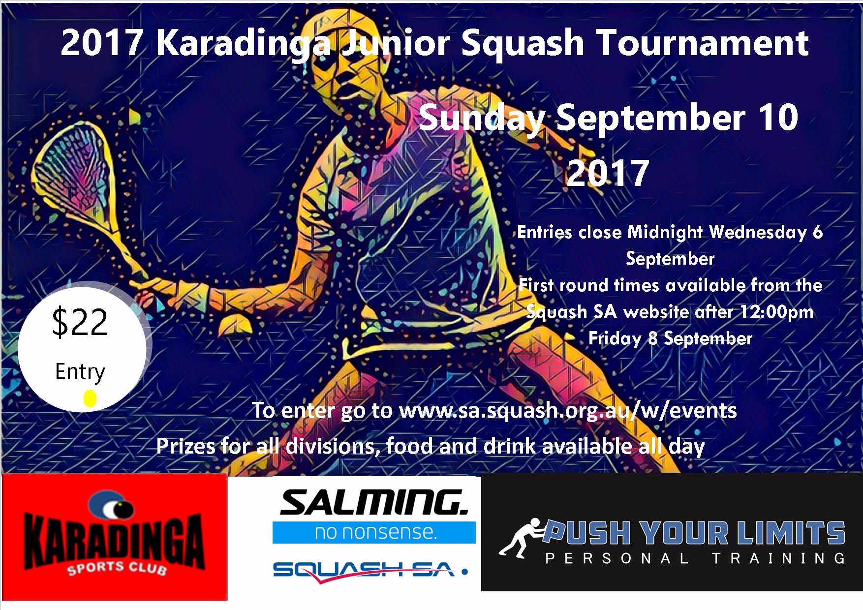 2017 Karadinga Junior Squash Tournament this weekend First Match