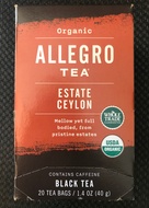 Organic Estate Ceylon from Allegro Tea