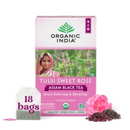 Tulsi Sweet Rose Assam Black Tea from Organic India