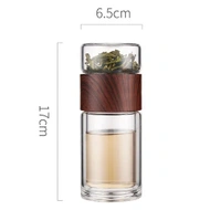 Glass Water Bottle With Tea Infuser Filter 200ml from ONEISALL