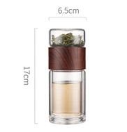 Glass Water Bottle With Tea Infuser Filter 200ml from ONEISALL