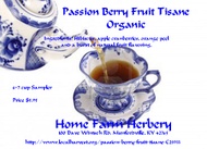 Passion Berry Fruit Tisane from Home Farm Herbery