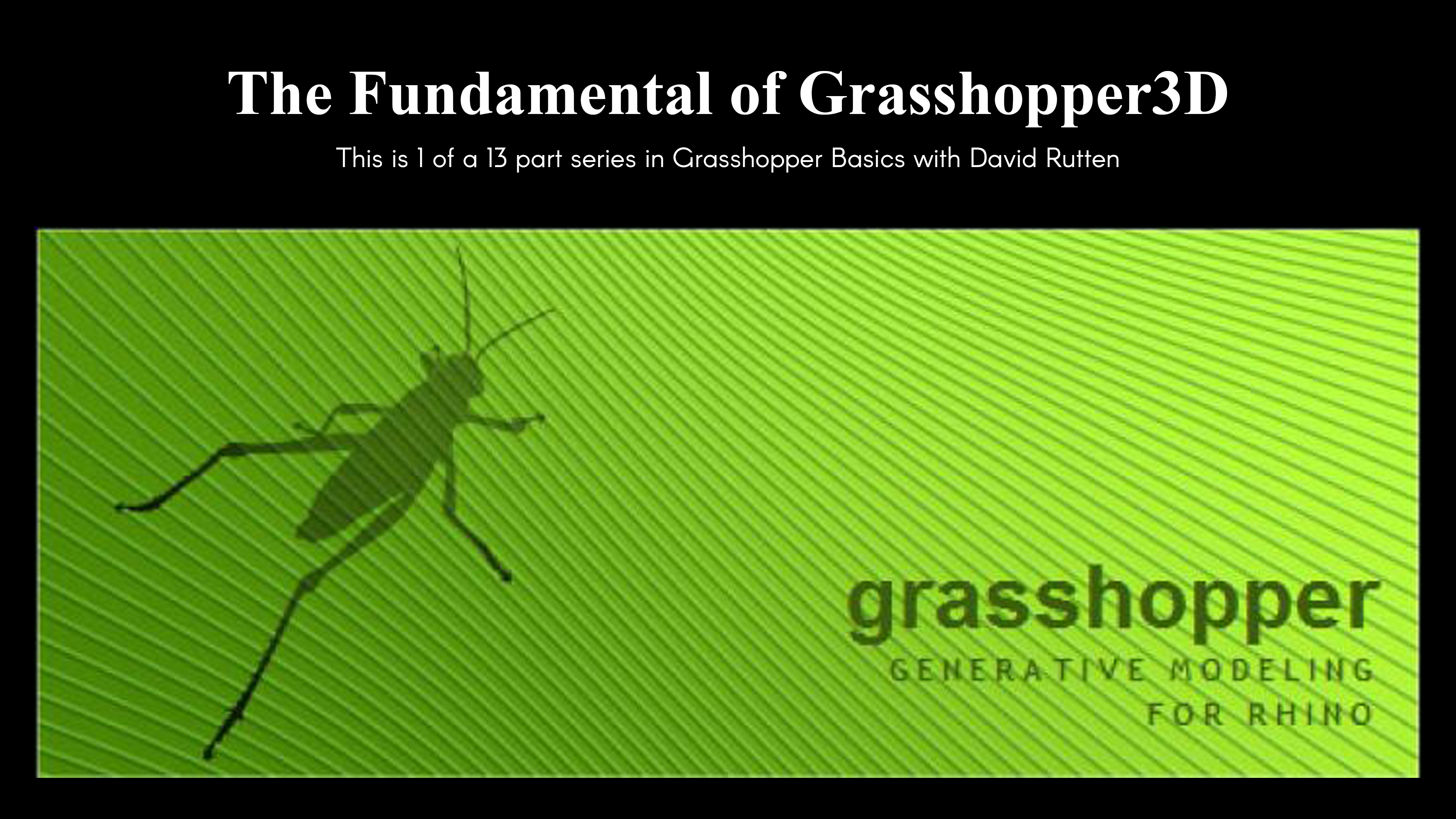 Product image for The Fundamental of Grasshopper3D