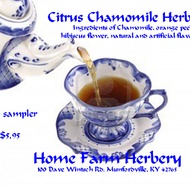 Citrus Chamomile Herb Tea from Home Farm Herbery