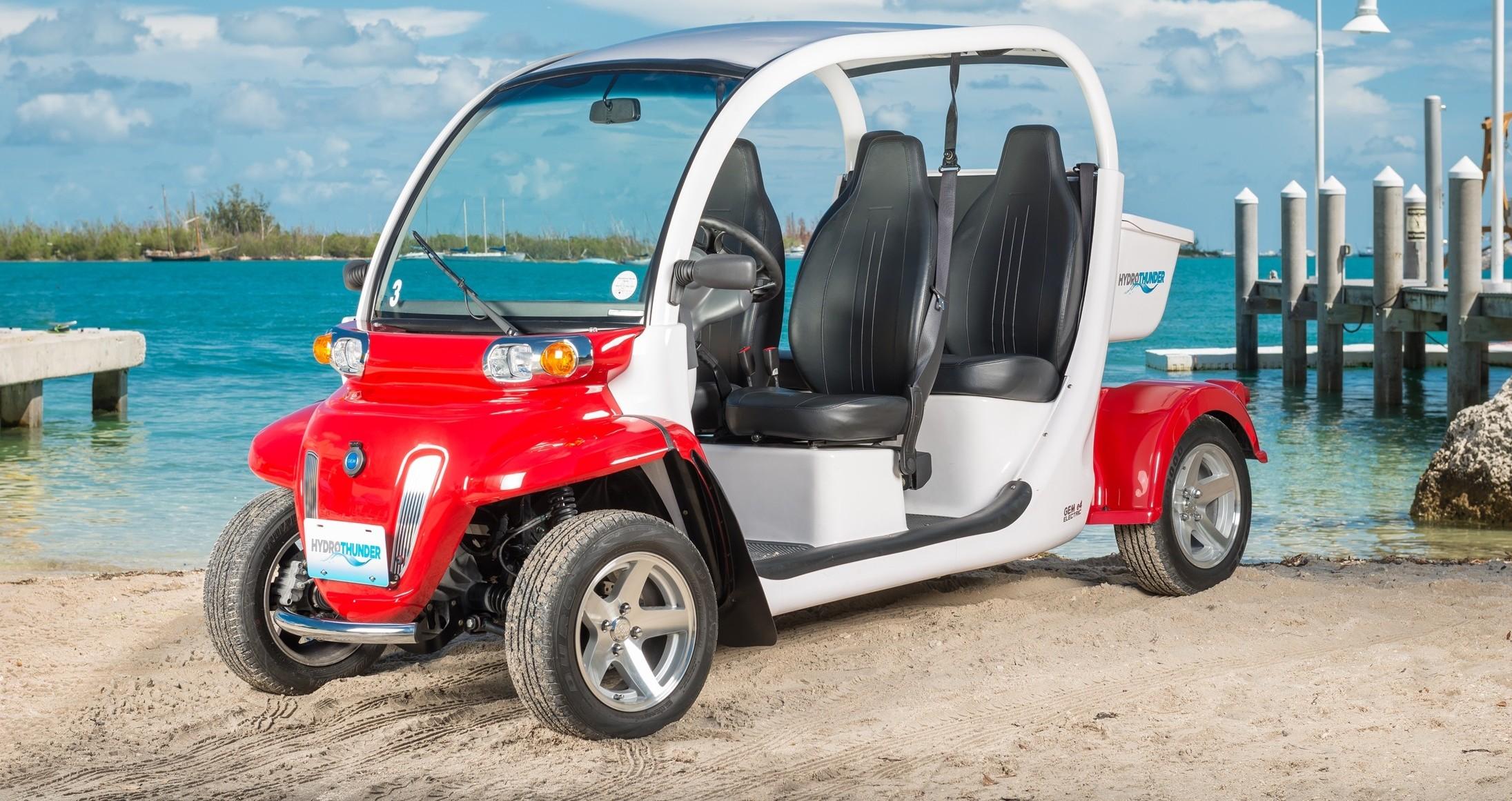 Experience the thrill of exploring Key West in a fun and eco-friendly way with HydroThunder of Key West's 4-passenger Gem Electric Cars. Perfect for families, friends, or couples, this private electric car rental offers a unique opportunity to cruise through the scenic streets and vibrant neighborhoods of this iconic island city. These stylish and quiet electric cars require no fuel and produce zero emissions, making them an environmentally conscious choice for your adventure. As you zip along the coastal roads, you'll enjoy panoramic views of the turquoise waters, colorful architecture, and lively local scenes. The easy-to-drive Gem Electric Cars are perfect for those new to electric vehicles or seasoned explorers alike, providing a relaxed yet exciting way to see the sights at your own pace. Whether you're heading to famous landmarks, exploring hidden gems, or enjoying a sunset cruise, this experience brings freedom and fun without the hassle of traditional rental cars or bicycles. Capture stunning photos of historic streets, lush landscapes, and waterfront vistas while enjoying the warm Florida sunshine. Making your way around Key West in these electric wheels ensures a memorable, eco-friendly adventure that leaves only footprints behind. - Miami